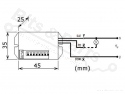 Motion sensor/detector Infrared PIR - with relay